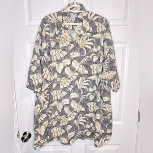Half Moon Bay Men’s Size Short Sleeve Hawaiian Button Down Shirt - Size 4XLT